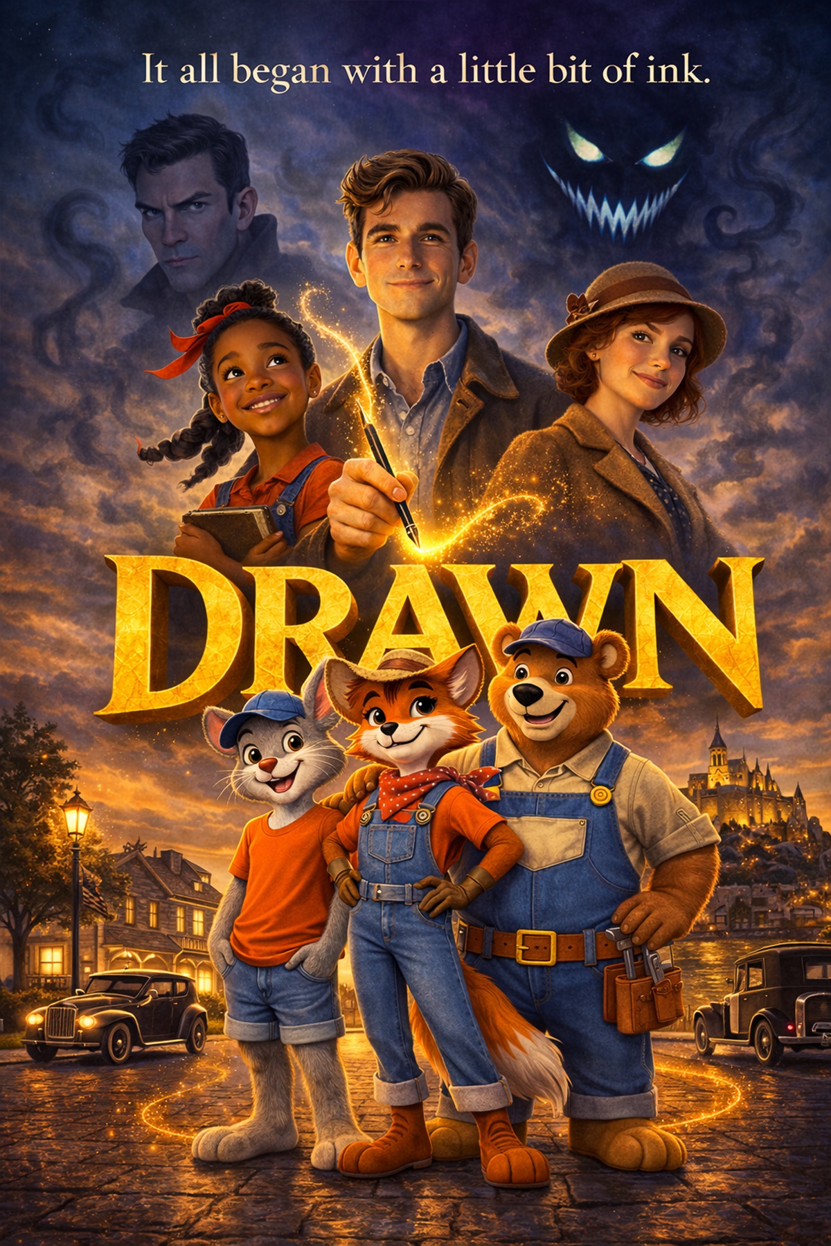 Drawn poster art